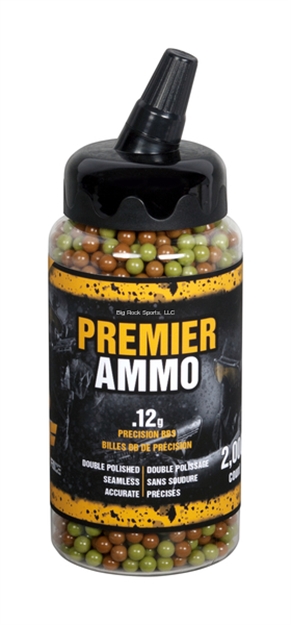 Picture of Crosman Softair 6Mm Plastic Bb's 2000 Count Jar With Spout U-SAP2000