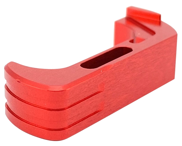 Picture of  Cross Armory Crg5mcrd Mag Catch  Extended Compatible W/Glock Gen4-5 Red Anodized Aluminum 726798348437