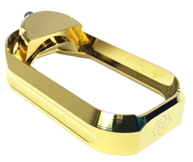 Picture of  Cross Armory Crgfmwgd Flared Magwell  Compatible W/Glock Gen1-3 Gold Anodized Aluminum 726798348581