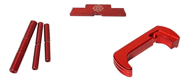 Picture of  Cross Armory Crgokrd 3 Piece Kit  Extended Compatible W/Glock Gen1-3 Red Anodized Steel/Aluminum 791109634844