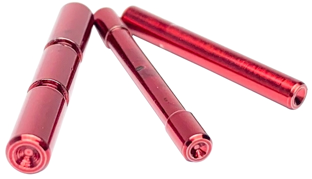 Picture of  Cross Armory Crgpsrd 3 Pin Set Dimpled Compatible W/Glock Gen1-3 Red Steel 037182204537