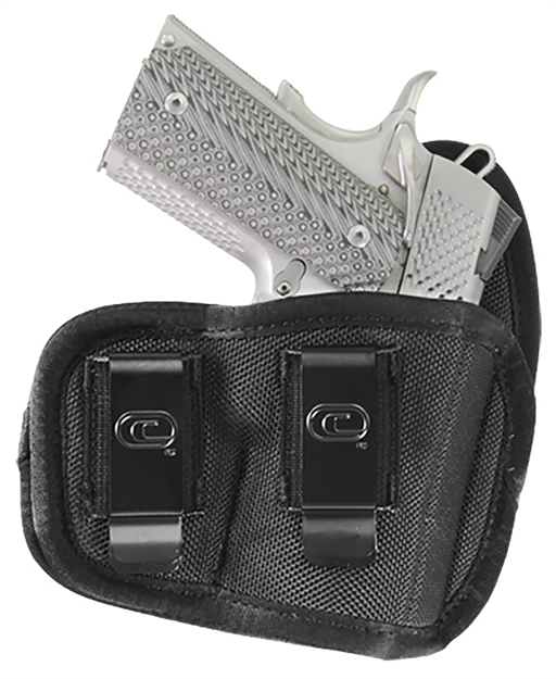 Picture of Crossfire Shooting Gear Crfvigrsa1m1r The Vigor  Iwb Size 01 Black Ballistic Nylon Double Belt Clip Fits Micro Fits 1-1.50" Barrel Right Hand VIGRSA1M-1R