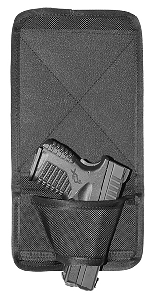 Picture of Crossfire Shooting Gear Crfdfndlitsa1 The Defender  Bedside Size Osfa Black Ballistic Nylon Ambidextrous CRF-DFNDLITSA1