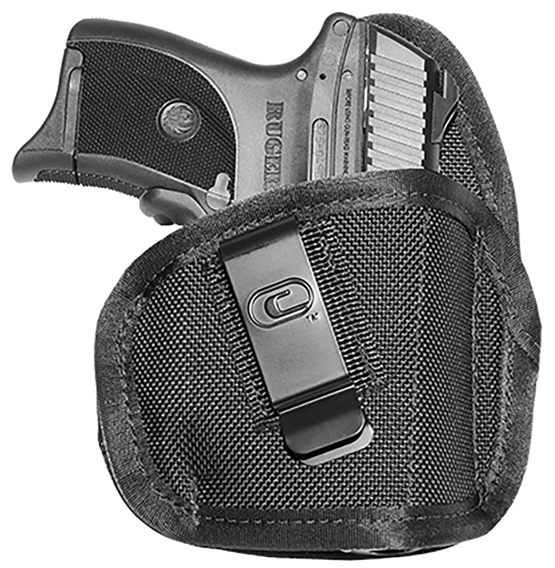 Picture of  Crossfire Shooting Gear Crftpstlsrsa1s2r The Tempest Laser Iwb Size 02 Black Ballistic Nylon Belt Clip Fits Subcompact 2-2.50" Barrel Right Hand 812254022116