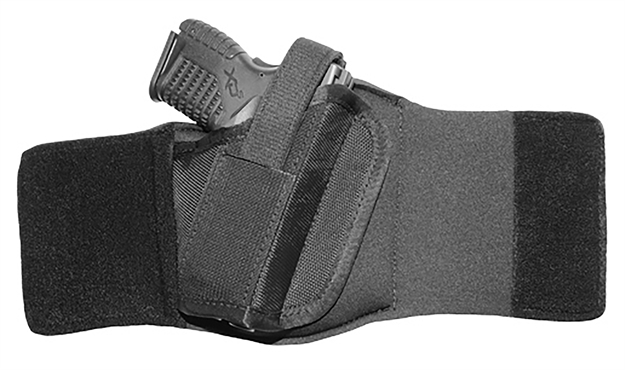Picture of Crossfire Crf-Wrpsa1m-1R The Wrap Ankle Holster 01 Black Neoprene/Sheepskin Ankle 1-1.5" Micro Right Hand