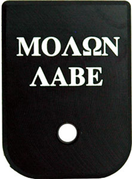 Picture of Cruxord Magazine Base Plate Molon Labe Fits Most Glocks