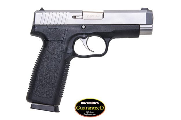 Picture of  Kahr Arms Ct4543 Ct45  45 Acp 7+1 4" Stainless Steel Barrel, Matte Serrated Stainless Steel Slide, Black Polymer Frame, Black Textured Polymer Grip, Right Hand 602686117319