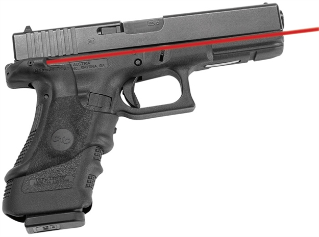 Picture of Crimson Trace Lasergrips Laser Sight, Black, Instinctive Activation, Red Laser, Fits Glock Gen3 Full-Size Pistols LG-417 610242000708