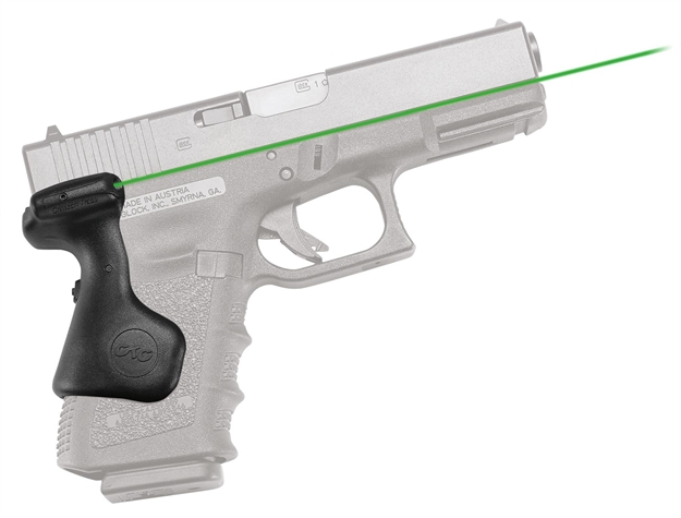 Picture of Crimson Trace 0167501 Lasergrips  Compatible W/Glock Compact Gen5 19/Gen4 19, 23, 32/Gen5 19 Gen 4, Green Laser Black Polymer LG-639G