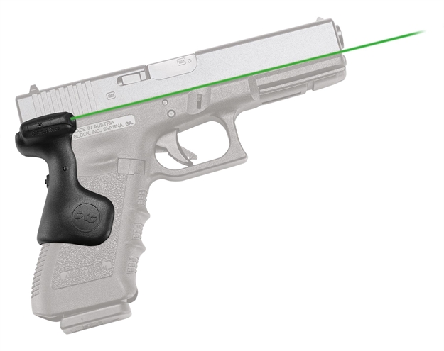 Picture of Crimson Trace Lasergrips Laser Sight, Black, Pressure Sensor Activation, Green Laser, Fits Glock 17L Pistols LG-637G