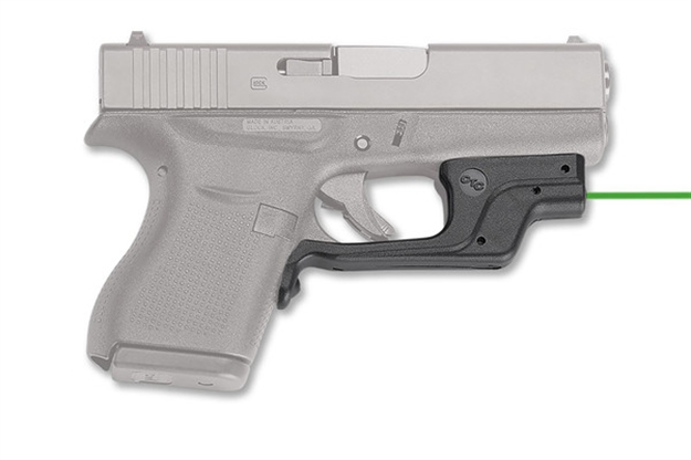 Picture of Crimson Trace Laserguard Laser Sight, Black, Pressure Sensor Activation, Green Laser, Fits Glock 42, 43 Pistols LG-443G