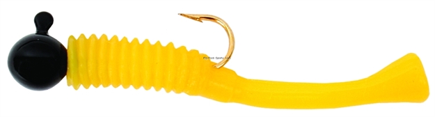 Picture of Cubby Mini-Mite Jig, 1 1/2", 1/32 Oz, SZ 8 Hook, Black/Yellow, 5/Pack