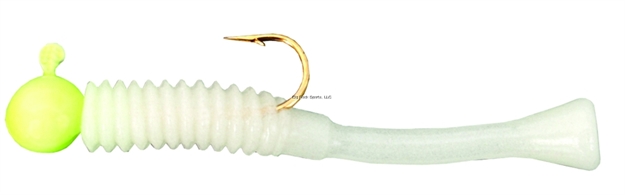 Picture of Cubby Mini-Mite Jig, 1 1/2", 1/32 Oz, SZ 8 Hook, Glow/Glow, 5/Pack