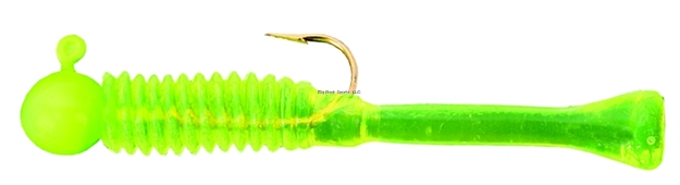 Picture of Cubby Mini-Mite Jig, 1 1/2", 1/32 Oz, SZ 8 Hook, Green/Clear Chartreuse, 5/Pack