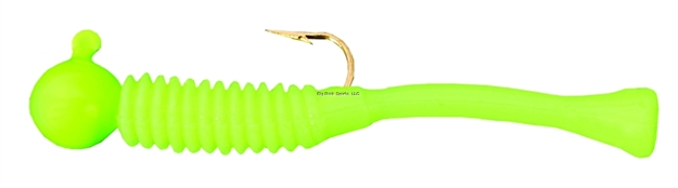 Picture of Cubby Mini-Mite Jig, 1 1/2", 1/32 Oz, SZ 8 Hook, Green/Silk Chartreuse, 5/Pack