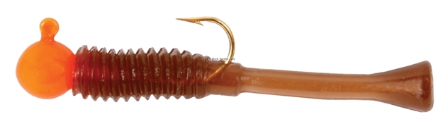 Picture of Cubby Mini-Mite Jig, 1/32 Oz, 20 PK Refill, Orange/Brown