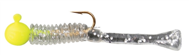 Picture of Cubby Mini-Mite Jig, 1/32 Oz, 20 PK Refill, Yellow/Clear With Glitter