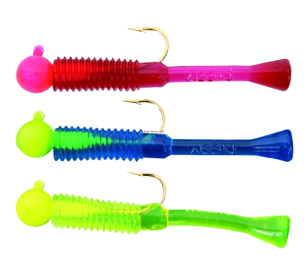 Picture of Cubby Mini-Mite2 Jig, 2 1/4", 1/16 Oz, SZ 4 Hook, Assortment, 3/Pack