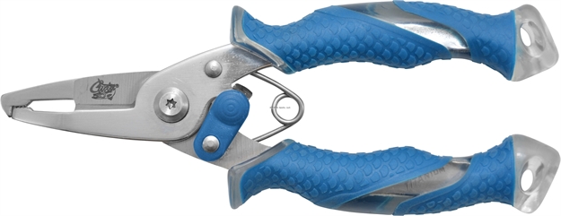 Picture of Cuda 5" Titanium Bonded Stainless Steel Mini Plier With Ring Splitter And Crimper, Cuts Braid, Locks