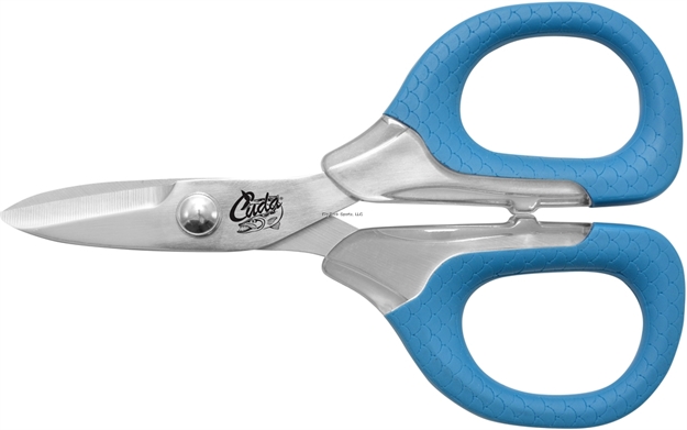 Picture of Cuda 5.5" Braid Shears, Cuts Braid, Mono & Fluorocarbon, Dual Serrated Blades, Oversized Non-Slip Comfort Bows