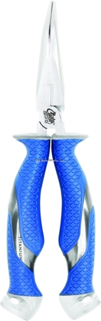 Picture of Cuda 8.5" Titanium Bonded Bent Needle Nose Pliers