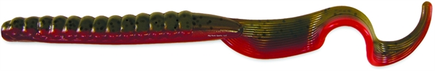 Picture of Culprit Fat Max Worm, 7" Green Pumpkin TX Red, 10 PK