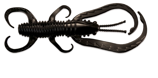 Picture of Culprit Flutter Craw, Black, 3", 12Ct, Bag