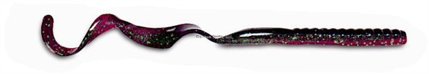 Picture of Culprit Original Worm, 6", Red Shad/Green Flake, 18 PK