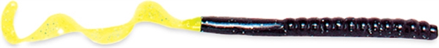 Picture of Culprit Original Worm, 7 1/2", Black/Chartreuse Tail, 13 PK C720-25