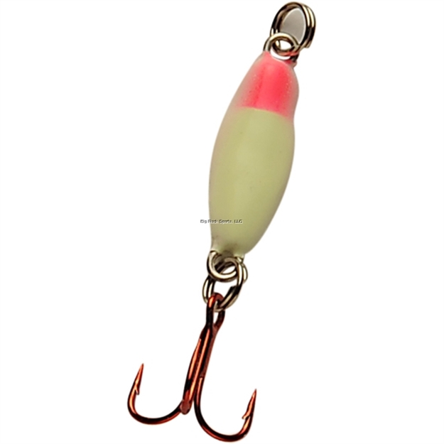 Picture of Custom Jigs Demon Jig Spoon SZ 6 Glow Brite Pink W/Red Hook Clam