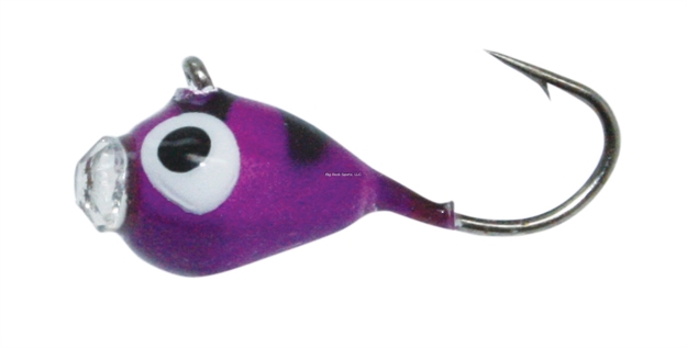 Picture of Custom Jigs Glowazba Tungsten Jig Size 10 Color #03 Purple Tiger