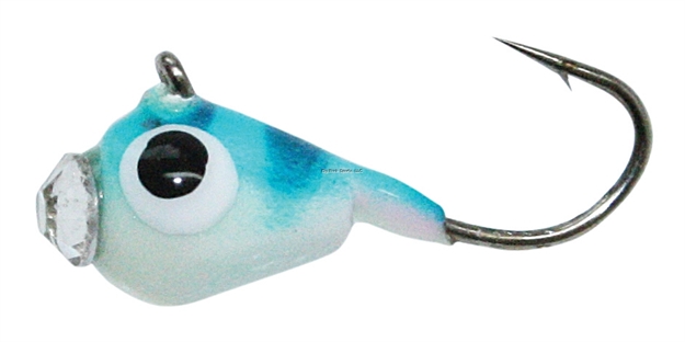 Picture of Custom Jigs Glowazba Tungsten Jig Size 10 Color #06 Blue Tiger Glow
