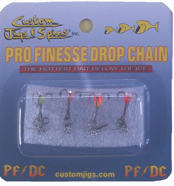 Picture of Custom Jigs Pro Finesse Drop Chain Sz14 Assorted 4Pk