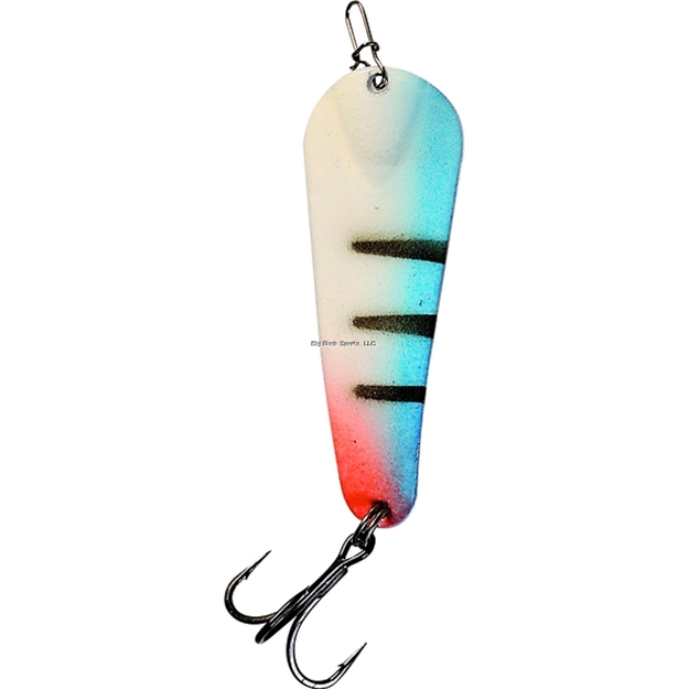 Picture of Custom Jigs Pro Glow Slender Spoon 1/16Oz Blue Glow Tiger Gold