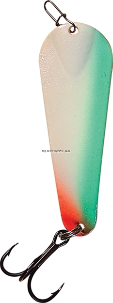 Picture of Custom Jigs Pro Glow Slender Spoon 1/16Oz Green Glow Parrott Nickel