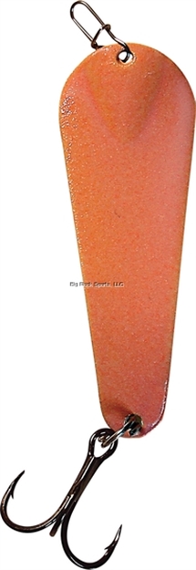 Picture of Custom Jigs Pro Glow Slender Spoon 1/8Oz Red Glow Solid Nickel