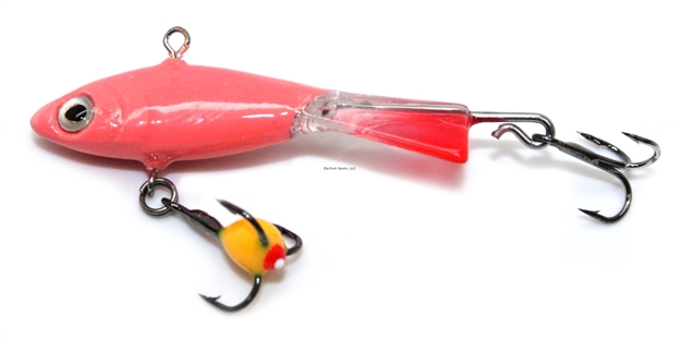 Picture of Custom Jigs Rotating Power Minnow Size 3 Red Glow