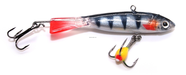 Picture of Custom Jigs Rotating Power Minnow Size 5 Black Tiger