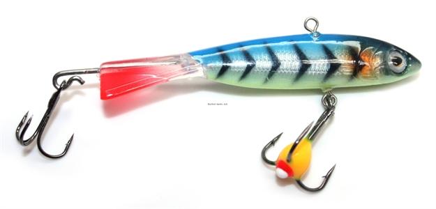 Picture of Custom Jigs Rotating Power Minnow Size 5 Blue Tiger