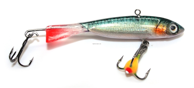 Picture of Custom Jigs Rotating Power Minnow Size 5 Emerald Shiner