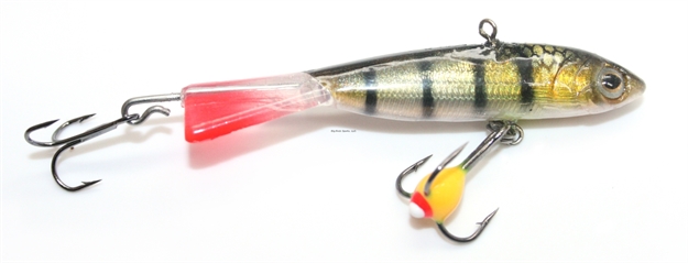 Picture of Custom Jigs Rotating Power Minnow Size 5 Yellow Tiger