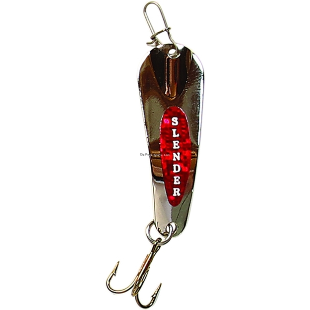 Picture of Custom Jigs Slender Spoon 1/16Oz Silver/Red