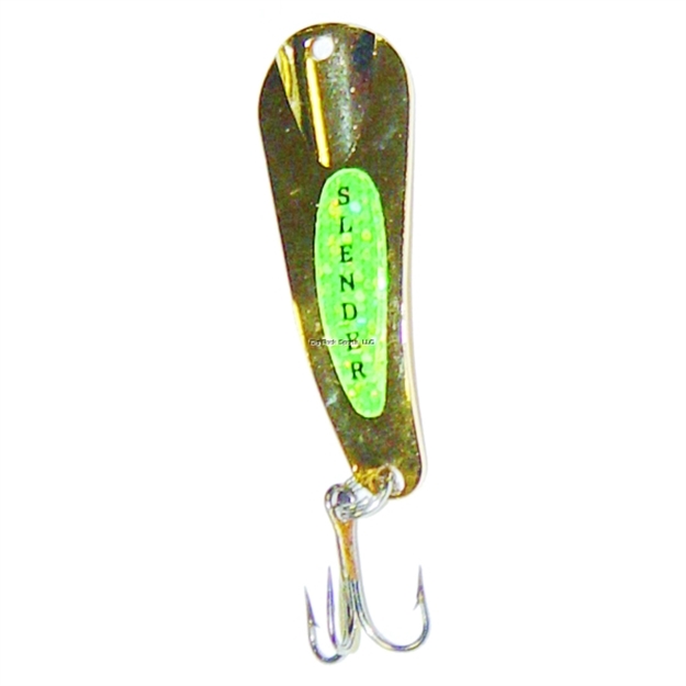 Picture of Custom Jigs Slender Spoon 1/8Oz Gold/Lime