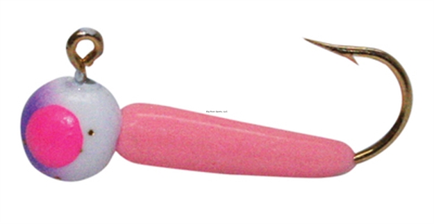 Picture of Custom Jigs Wolfinkee Size 10 #18 Pink Eye Glow/Pink Glow Body