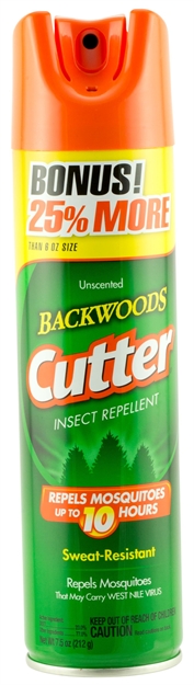 Picture of Cutter 53656 Backwoods Aerosol Insect Repellant Insect Repellent Mosquito, Gnat,