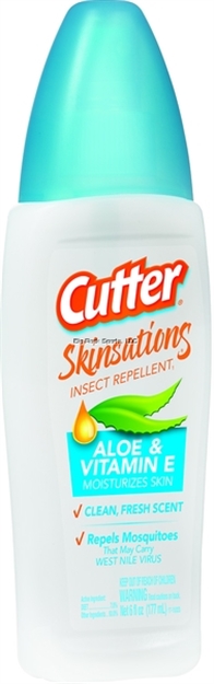 Picture of Cutter Insect Repellent Skinsations Insect Repellent Pump Spray, 6Oz W/Aloe Vera, 7% Deet