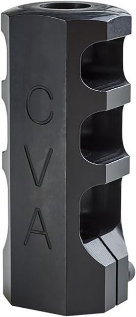Picture of  Cva Ac1726 Muzzle Brake  Black Nitride With 3/4"-24 Tpi Threads For 50 Cal Cva Paramount, Accura Lr-X, Accura Mr-X 431251172600