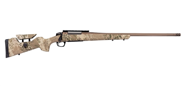 Picture of  Cva Cr3953 Cascade Long Range Hunter Full Size 308 Win 22" Smoked Bronze Cerakote Steel Threaded Barrel, Realtree Hillside Synthetic Stock
