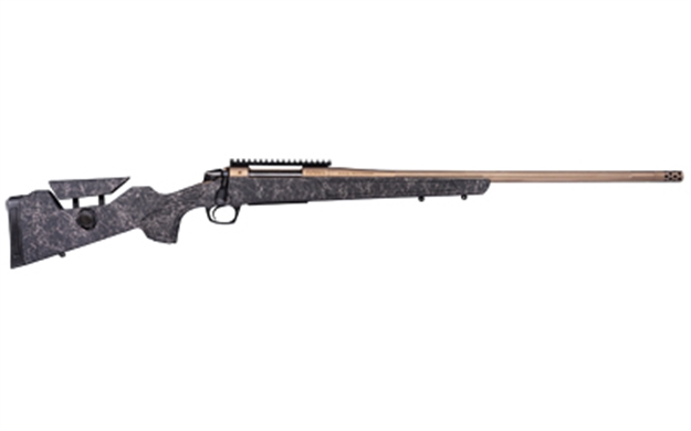 Picture of  Cva Cr3967f Cascade Long Range Hunter Full Size 300 Prc 26" Smoked Bronze Cerakote Steel Threaded Barrel, Black W/Smoked Bronze Web Synthetic Stock