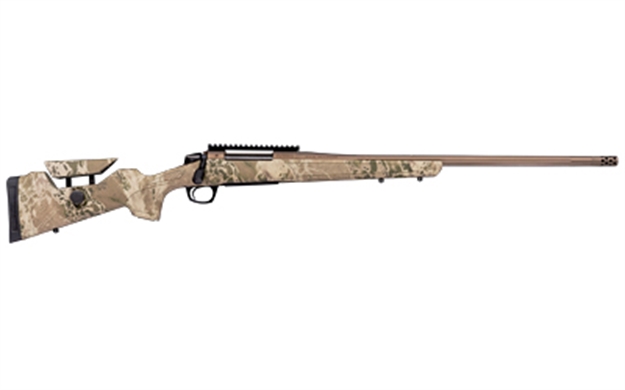 Picture of  Cva Cr3959 Cascade Long Range Hunter Full Size 6.5 Prc 24" Smoked Bronze Cerakote Steel Threaded Barrel, Realtree Hillside Synthetic Stock 043125039593